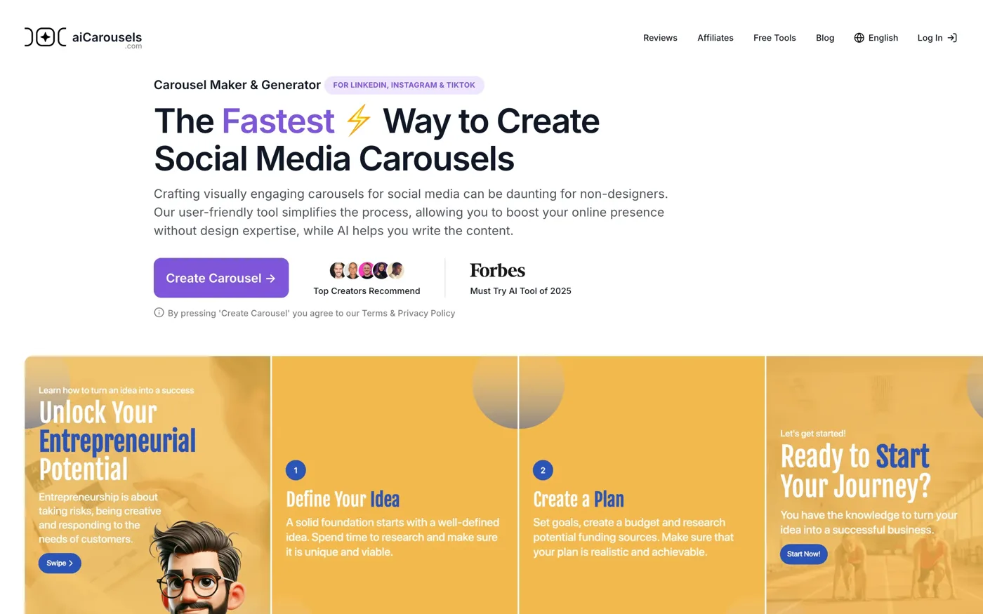 aiCarousels screenshot